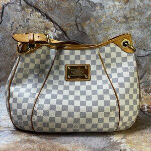 Sold!!Louis Vuitton Galliera PM Damier Azur Shoulder Bag